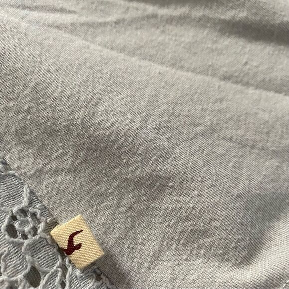 Hollister Lace Front Tank, Gray, Size S - Picture 5 of 6